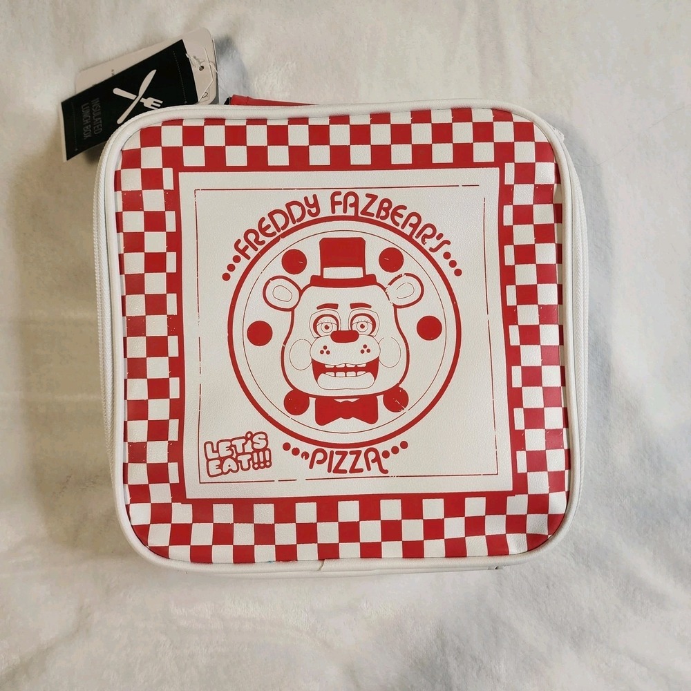 Five Nights At Freddy's Pizza Box Insulated Lunch Bag NWT